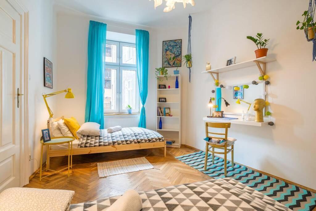 קרקוב Blue Peace-Apartment With Free Parking In Center For 1-6 People מראה חיצוני תמונה